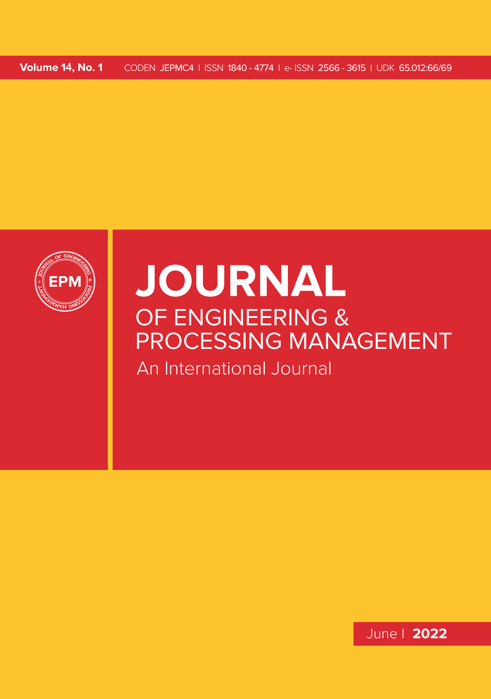 Journal of Engineering & Processing Management